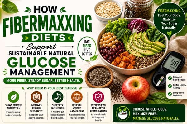 How Fibermaxxing Diets Support Sustainable Natural Glucose Management